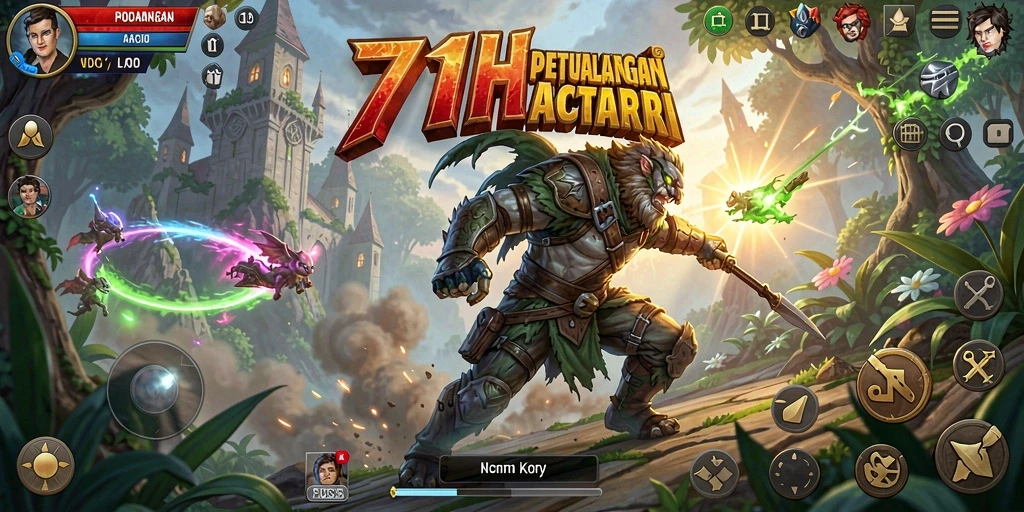 Tampilan gameplay menegangkan dalam game ARPG 71H.