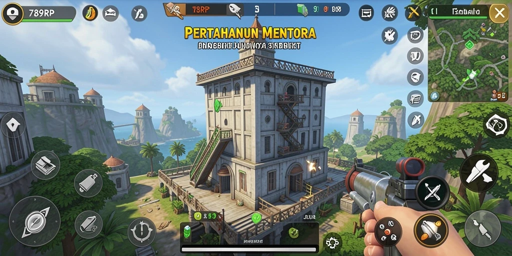 Tangkapan layar menunjukkan momen seru gameplay Tower Defense di 789RP.