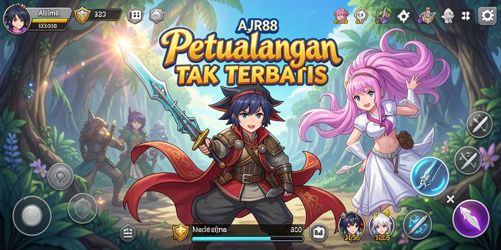 Screenshot gameplay AJR88 menampilkan aksi karakter yang dinamis.