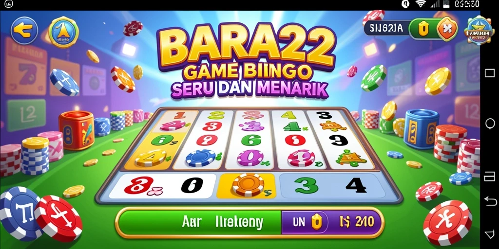 Tampilan screenshot utama BARA22 yang menampilkan gameplay bingo yang seru.