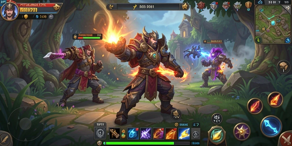 Tampilan gameplay BPO777 yang mengesankan dalam aksi ARPG.