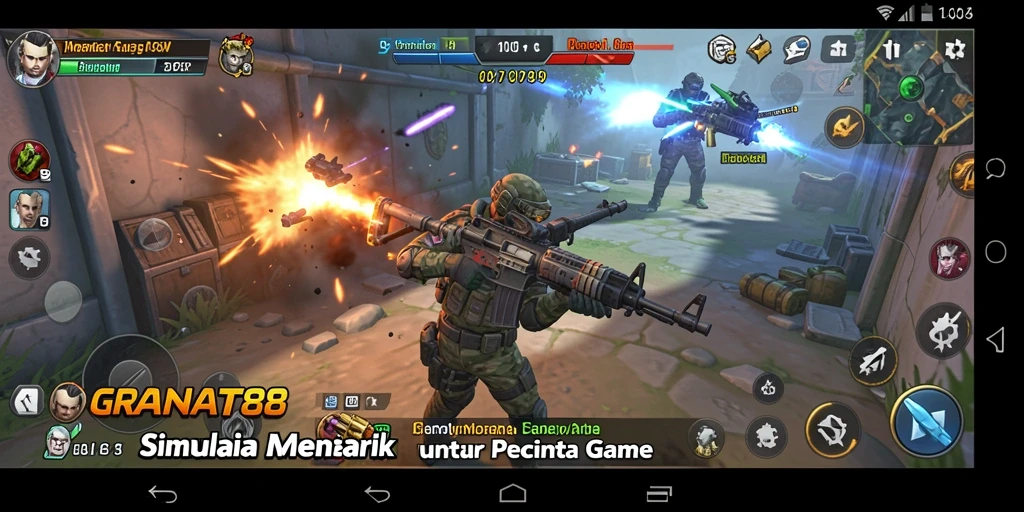 Tampilan gameplay yang realistis dan imersif di GRANAT88.