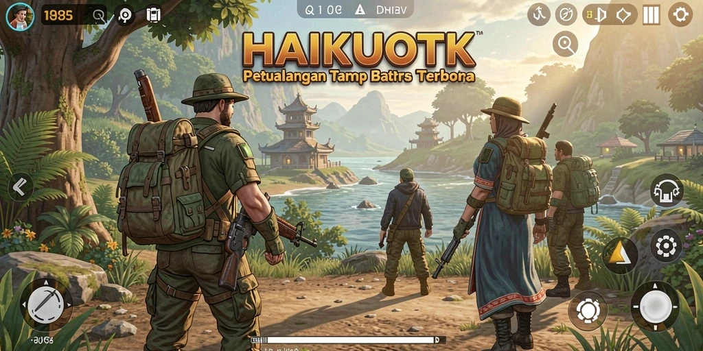 Tampilan screenshot HAIKUOTK menampilkan dunia terbuka yang luas dan indah.