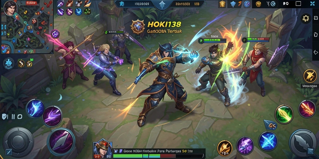 Tampilan gameplay seru di HOKI138 dengan karakter beraksi.