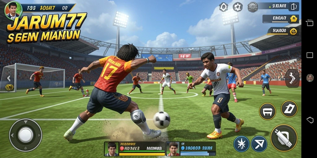 Tampilan gameplay JARUM77 yang penuh aksi dan seru.