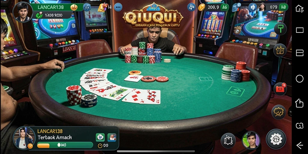 Tampilan gameplay QiuQiu yang menarik dan interaktif.