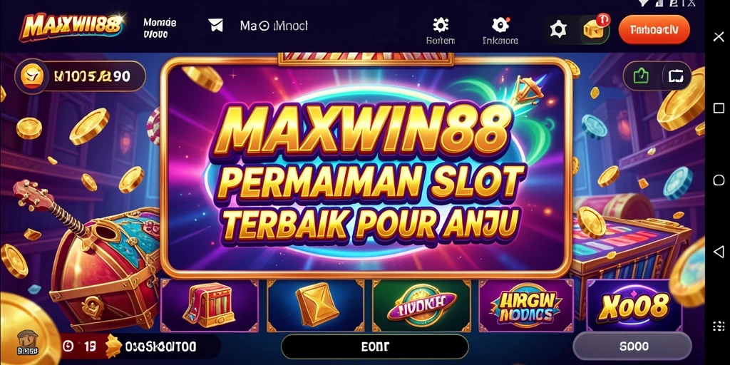 Tampilan menarik gameplay Slot MAXWIN88 dengan berbagai tema dan fitur.