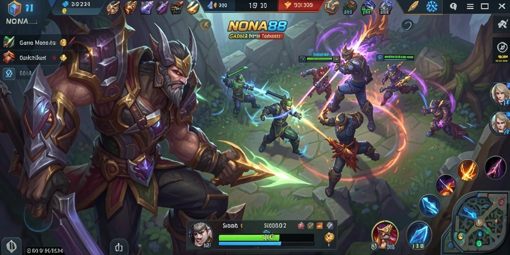 Tampilan gameplay NONA88 yang mendebarkan dan penuh aksi.