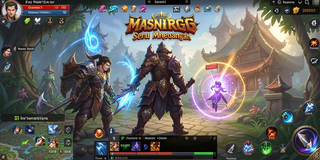 Screenshot PASAR123 menampilkan aksi seru dalam pertempuran MMORPG.