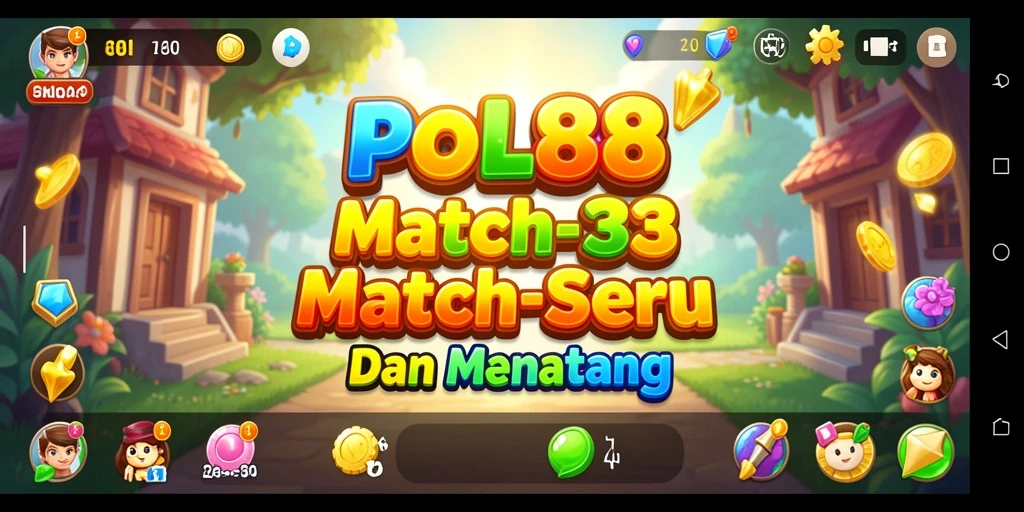 Tangkapan layar gameplay POL88 yang menampilkan keseruan mencocokkan permata.