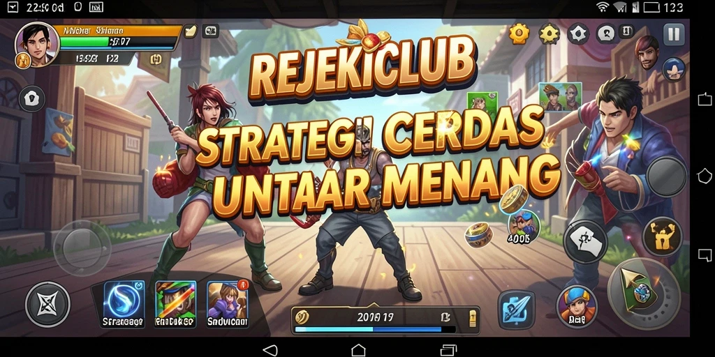 Screenshot gameplay REJEKICLUB menampilkan aksi strategi yang mendebarkan.