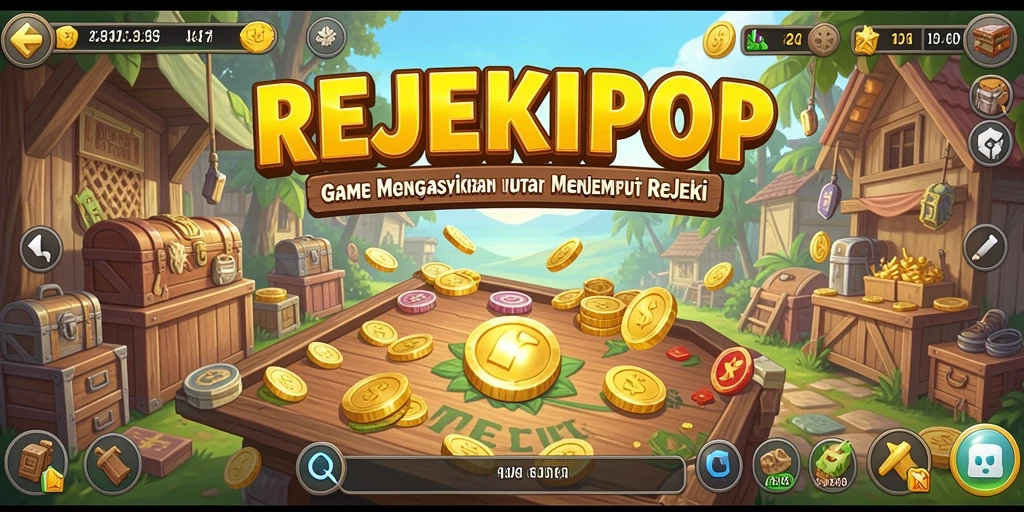 Tampilan gameplay REJEKIPOP yang menarik dan memikat.