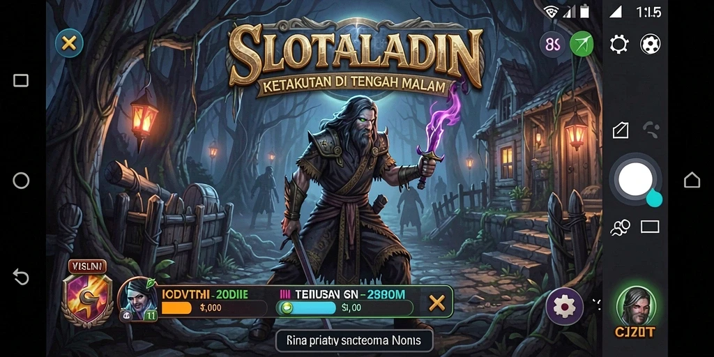 Tampilan gameplay yang menakutkan dari SLOTALADIN.